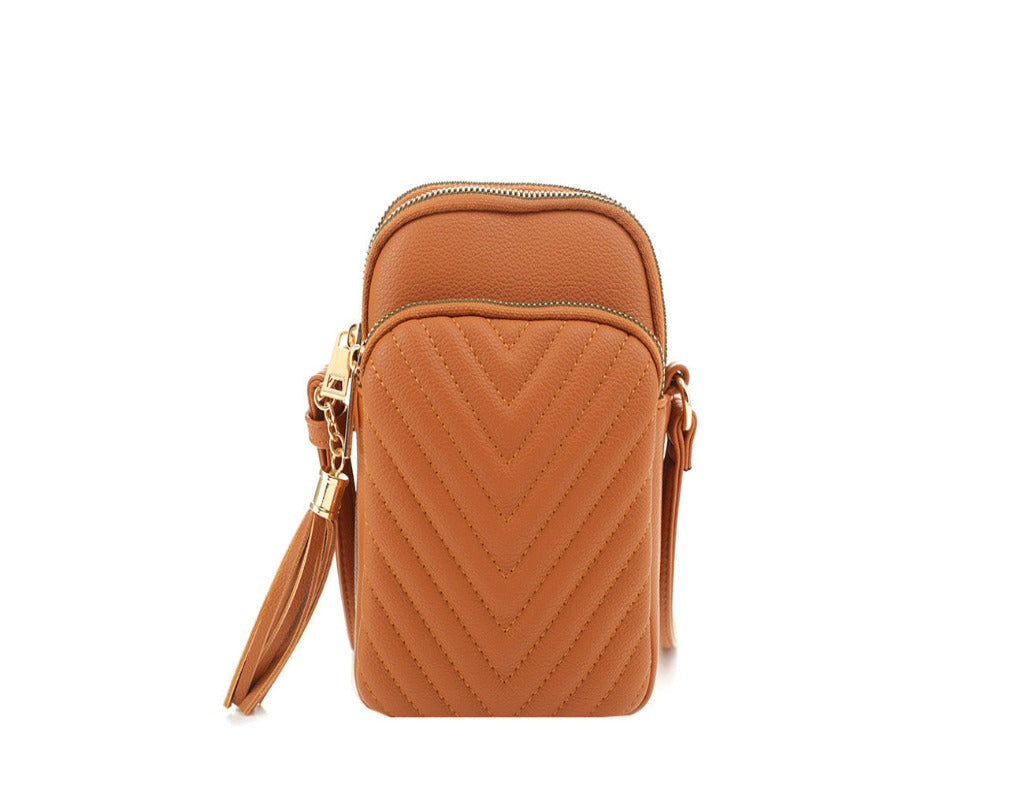 Chevron Strap Shoulder Crossbody Bag