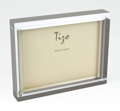Tizo Designs LUCITE FRAME SILVER 4X6