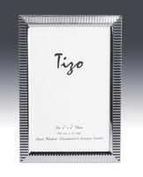 Tizo 4x6 Narrow Ribbed Silverplate Frame