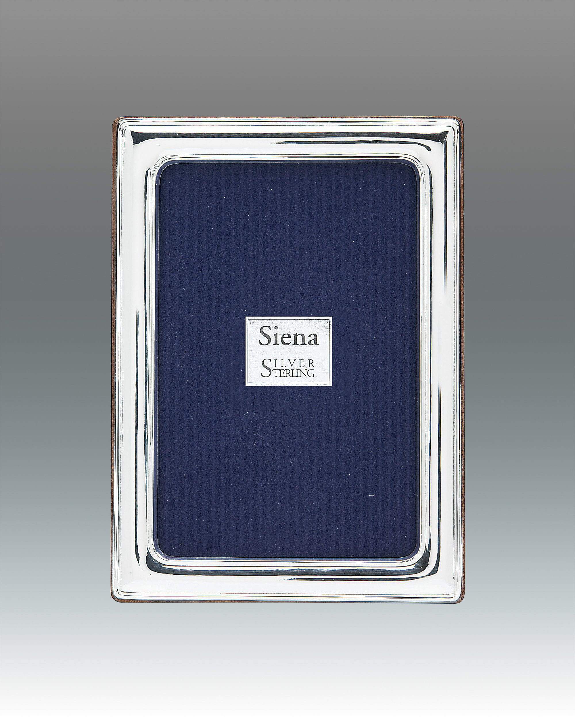 Tizo 5x7 Dimensional Smooth Siena Sterling Frame