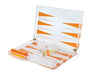 Tizo Designs Giftware Tizo Acrylic Backgammon Set Orange & Clear