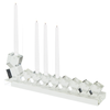 Tizo Designs Giftware Tizo Angled Clear Crystal Dreidel Menorah