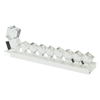 Tizo Designs Giftware Tizo Angled Clear Crystal Dreidel Menorah