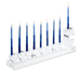 Tizo Designs Giftware Tizo Angled Clear Crystal Dreidel Menorah
