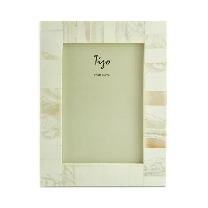 Tizo Designs Picture Frames Tizo Bone Resin Block Frame 5x7