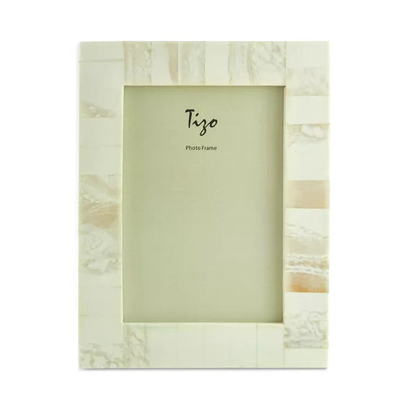 Tizo Designs Picture Frames Tizo Bone Resin Block Frame 5x7