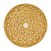 Tizo Designs Giftware Tizo Coaster Gold White Enamel