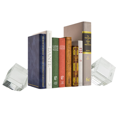 Tizo Designs Giftware Tizo Crystal Angled Block Bookend Pair