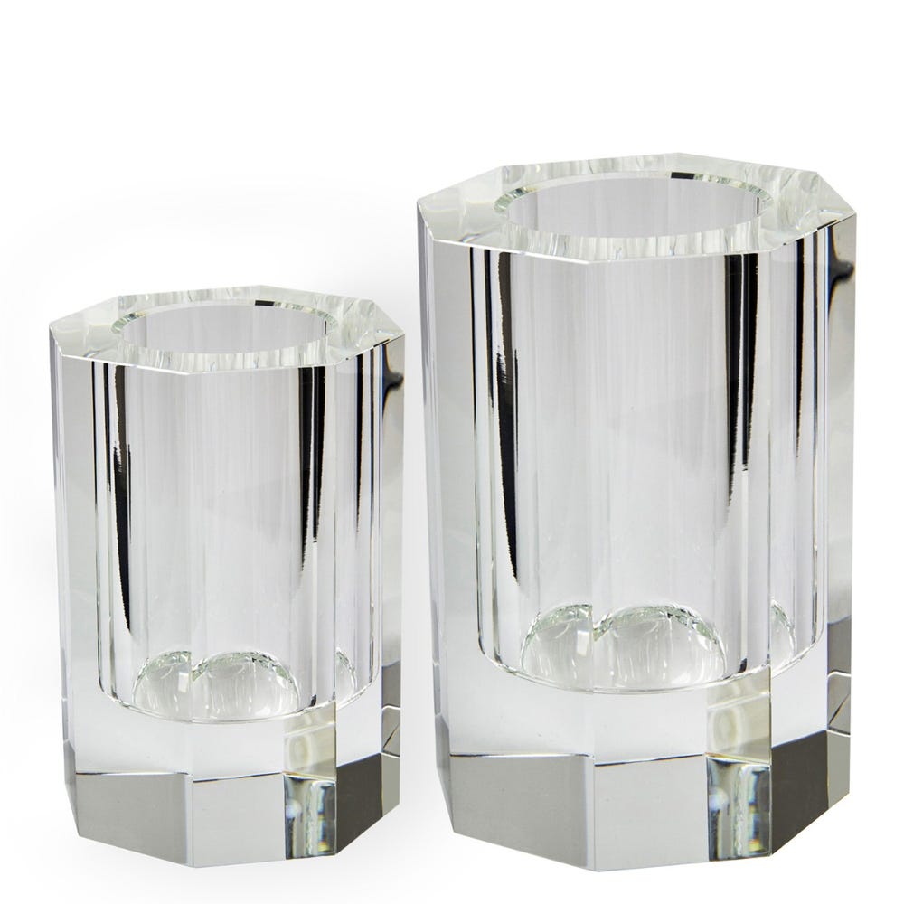 Tizo Designs Home Tizo Crystal Octagonal Vase Small