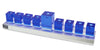 Tizo Designs Giftware Tizo Design Crystal Glass Block Menorah Blue