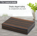Tizo Designs Giftware Tizo Design Polished Wood Card Box, Ebony Tigerwood Finish