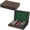 Tizo Designs Giftware Tizo Design Polished Wood Card Box, Ebony Tigerwood Finish