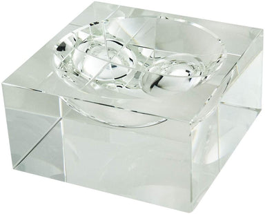 Tizo Designs Home Decor Tizo Designs Clear Square Centerpiece Bowl Large