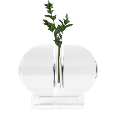 Tizo Designs Home Decor Tizo Designs Crystal Horizontal Oval Bud Vase