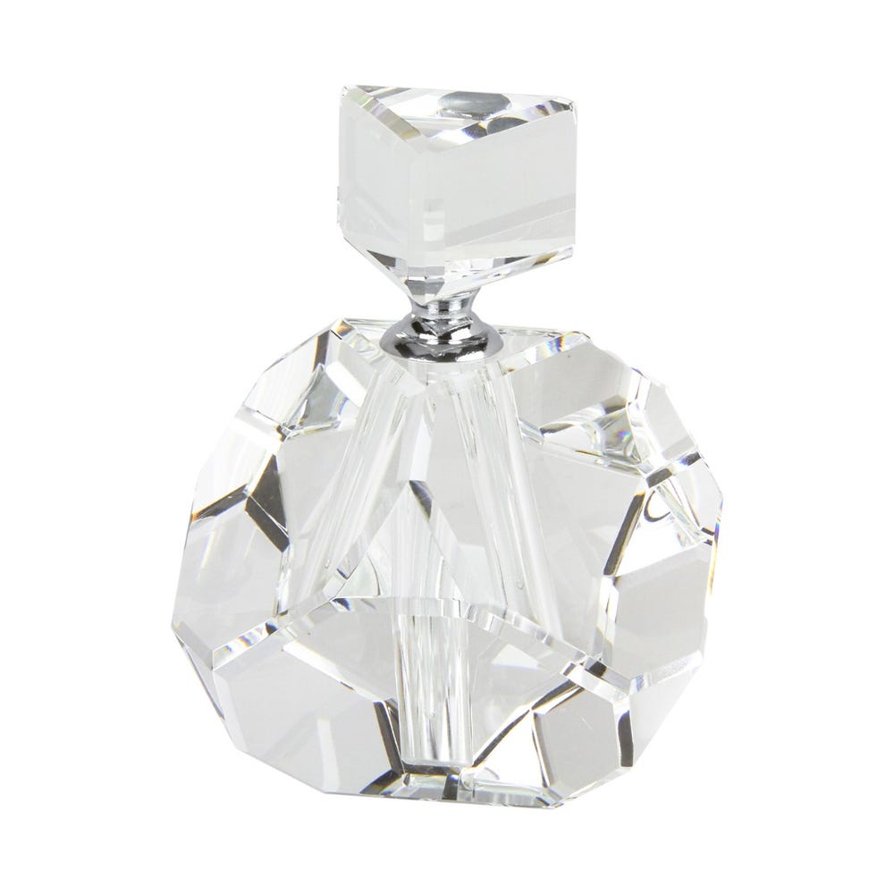 Glass Perfume Bottle Inspired By Diamond 3d Illustration Render