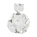 Tizo Designs Giftware Tizo Designs Diamond Cut Crystal Glass Perfume Bottle
