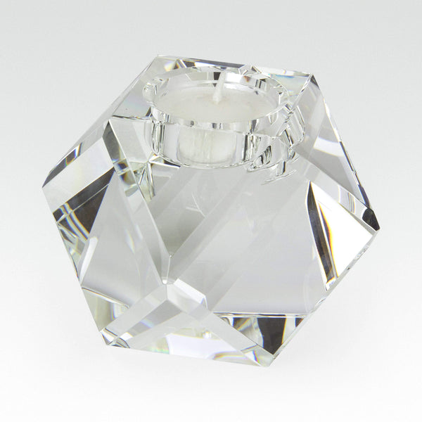 Tizo Designs Diamond Cut Crystal Tealite Holder Small