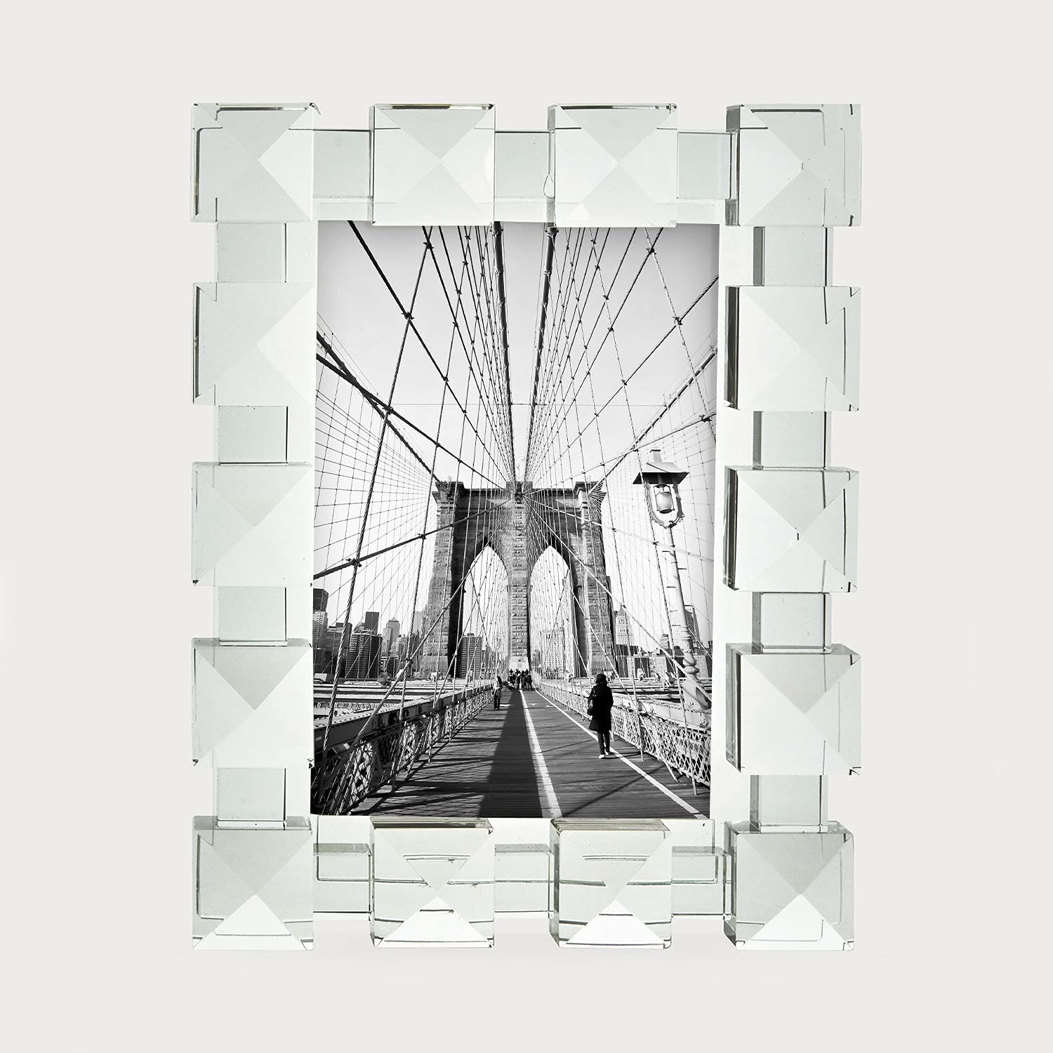 Tizo Designs Picture Frames Tizo Diamond Crystal Glass Frame 4x6