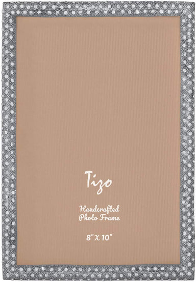 Tizo Designs Picture Frames Tizo Galaxy Jeweled Frame Silver 8x10
