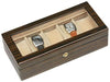Tizo Designs Giftware Tizo Italian Designed 5 pc Watch Box Zebrawood
