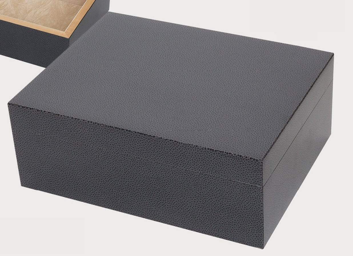 Tizo Designs Home Tizo Italian Designed Black Shagreen Box