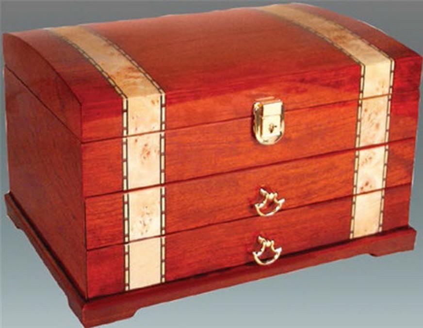 Tizo Designs Giftware Tizo Italian Designed Inlaid Wood Jewelry Box with 2 Drawers