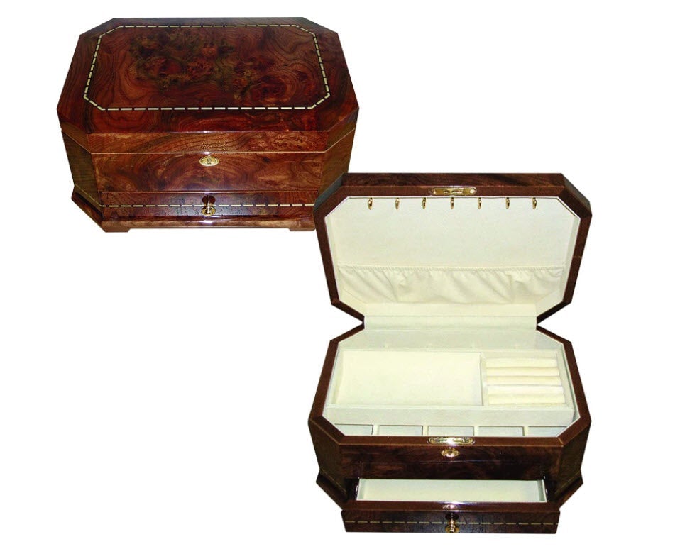 Tizo Designs Giftware Tizo Italian Designed Octagonal Jewelry Box with Drawer