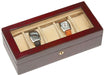 Tizo Designs Giftware Tizo Italian Designed Wood 5 pc Watch Box Rosewood