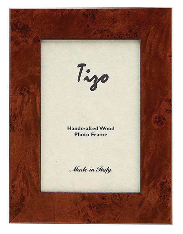 Tizo Italian Wood Frame Brown 4x6: Unique Burl Home Decor — ShopTheAddison