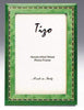 Tizo Designs Picture Frames Tizo Italian Wood Frame Green 4X6