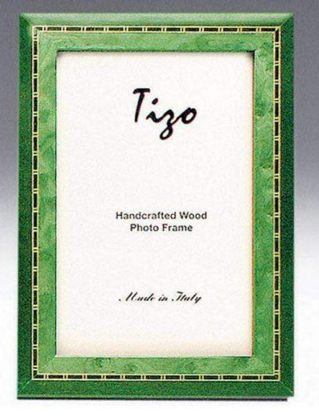 Tizo Designs Picture Frames Tizo Italian Wood Frame Green 8X10