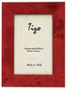 Tizo Designs Picture Frames Tizo Italian Wood Frame Red 5x7