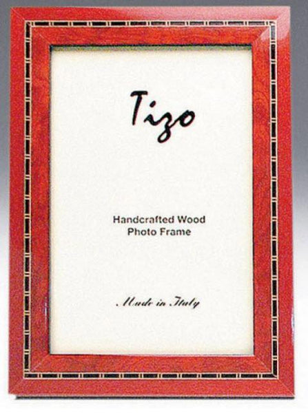 Tizo Designs Picture Frames Tizo Italian Wood Frame Red 8X10