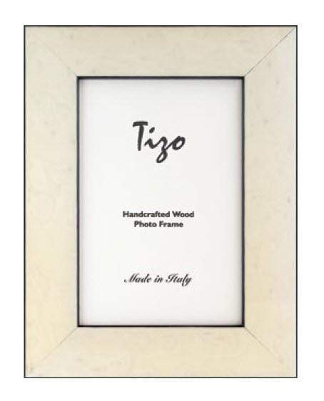 Tizo Designs Picture Frames Tizo Italian Wood Frame White 5x7
