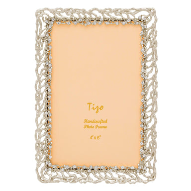 Tizo Designs Picture Frames Tizo Jewel Frame Ivy Silver 4 X 6