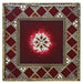 Tizo Designs Giftware Tizo Jeweled & Enameled Coaster - Red