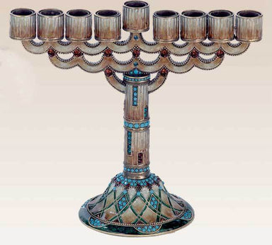 Tizo Designs Giftware Tizo Jeweled & Enameled Menorah