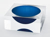 Tizo Designs Home Tizo Lucite Block Design Bowl - Blue & Clear