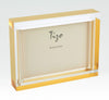 Tizo Designs Picture Frames Tizo Lucite Frame, Gold Block 5x7