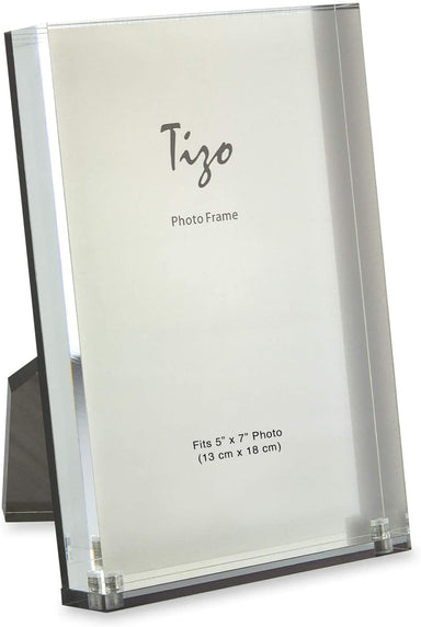 Tizo Designs Picture Frames Tizo Lucite Frame - Silver Back 5x7 HA158SL57