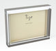 Tizo Designs Picture Frames Tizo Lucite Frame, Silver Block 5x7 HA137SL57