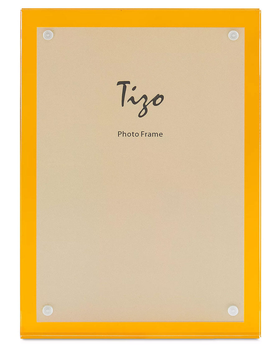 Tizo Designs Picture Frames Tizo Lucite Frame with Colored Lucite Back - Orange 5x7