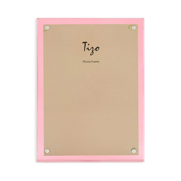 Tizo Lucite Frame with Colored Lucite Back Pink 8x10 — ShopTheAddison