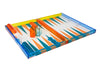 Tizo Designs Giftware Tizo Lucite Multi Color Backgammon set- Turquoise Orange