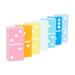 Tizo Designs Giftware Tizo Lucite Multi Color Domino Set