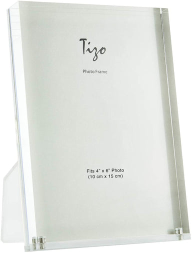 Tizo Designs Picture Frames Tizo Lucite Photo Frame - Clear Back 4x6 HA158CL46