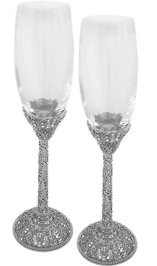 Tizo Designs Serveware Tizo Versailles Set of 2 Champagne Flutes