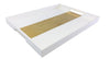 Tizo White Tray with Gold Stripe Large