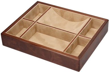 Tizo Designs Giftware Tizo Wood Valet Tray Organizer - Brown Burl Wood