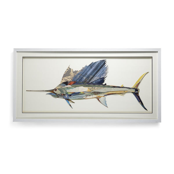 Swordfish Collage Wall Art